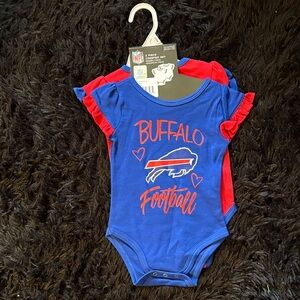NFL Blue and Red Baby Creeper Set Buffalo Bills 6/9 months